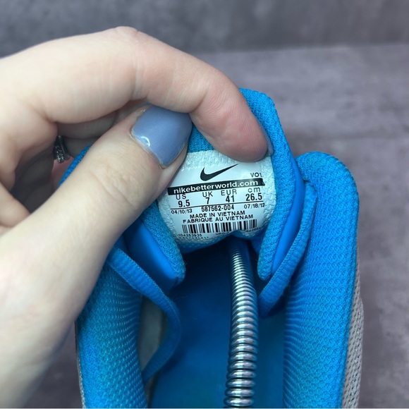 Nike Air Visi Pro 4 Basketball Sneakers 587562-004 Womens sz 9.5 - blue/white - Picture 7 of 7